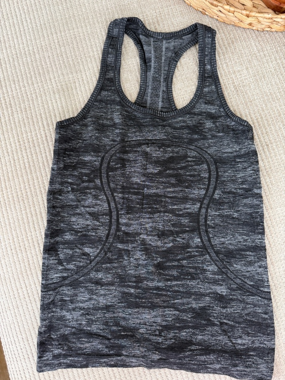 lululemon athletica Charcoal Heather Racerback Tank